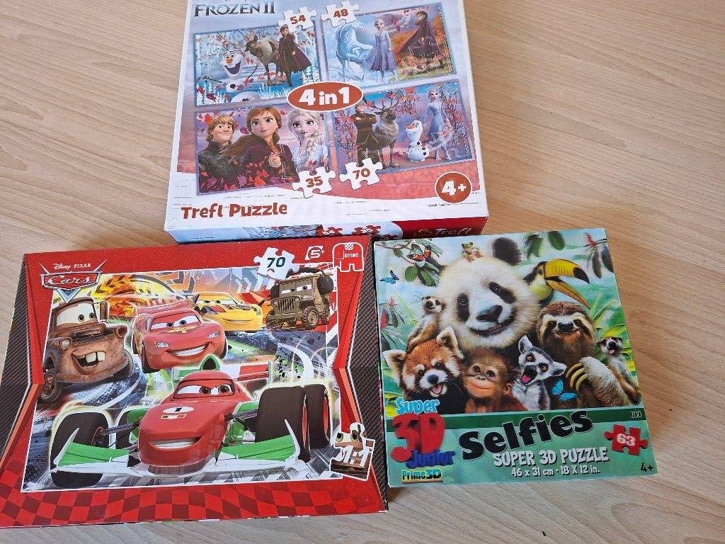 3 puzzeldozen met totaal 6 puzzels - 35 tot 70 stukjes, Kinderen en Baby's, Ophalen of Verzenden