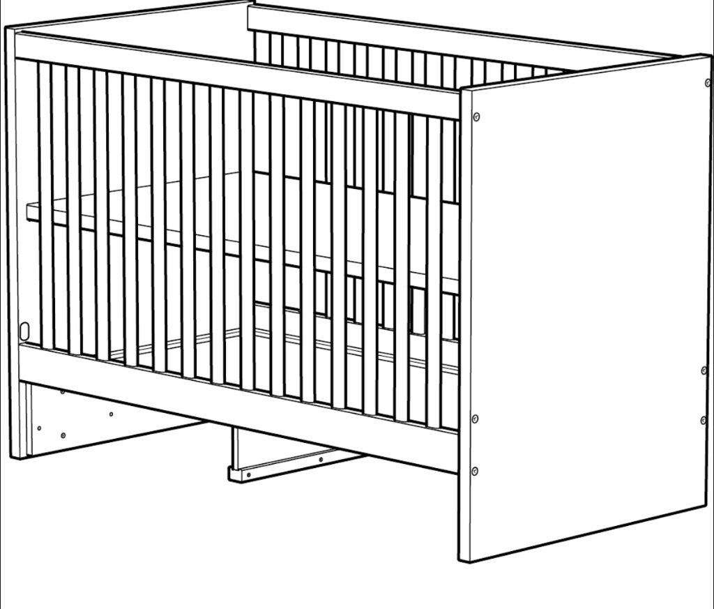 Babybed Stuva IKEA, Kinderen en Baby's, Gebruikt, Minder dan 140 cm, Minder dan 70 cm, Ophalen