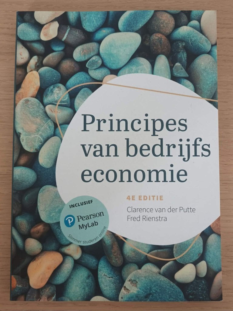 Principes van bedrijfseconomie - 4e editie - studieboek, Ophalen of Verzenden, Zo goed als nieuw, Economie en Marketing, Diverse auteurs