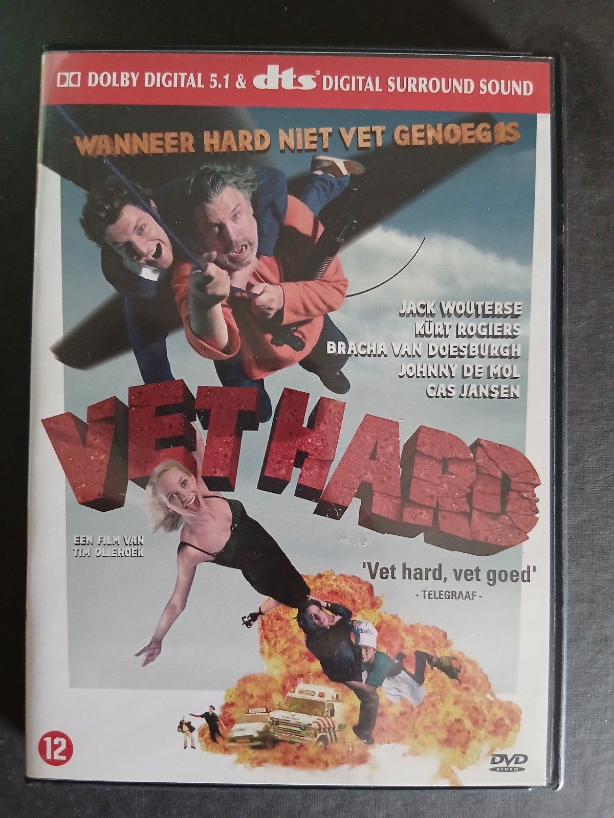 Vet hard (2005) Jack Wouterse, Kurt Rogiers, Cd's en Dvd's, Dvd's | Nederlandstalig, Verzenden, Zo goed als nieuw, Vanaf 12 jaar
