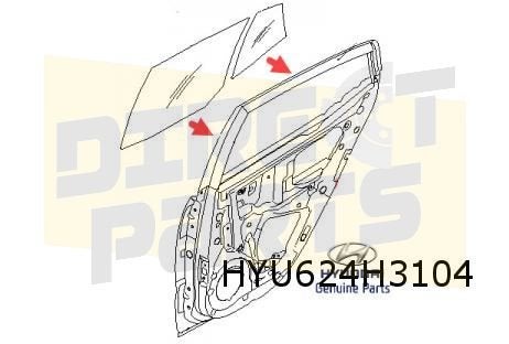 Hyundai i10 (10/07-12/13) Ruit achterportier Rechts (clear), Verzenden, -, Nieuw, Achter