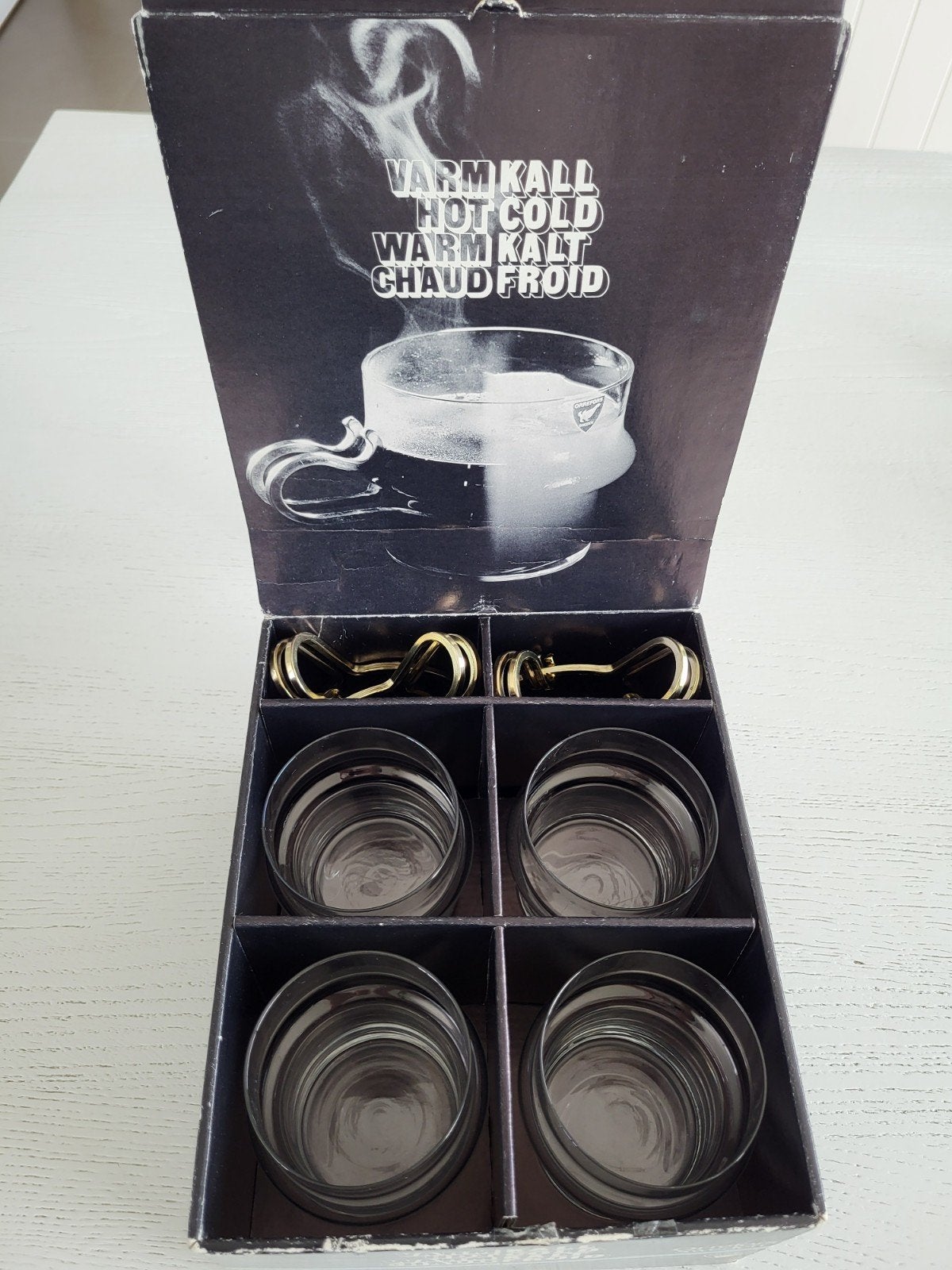 Zweedse OMEFORS  drank/theeglazen/koud en warm, Ophalen, Zo goed als nieuw, Overige typen