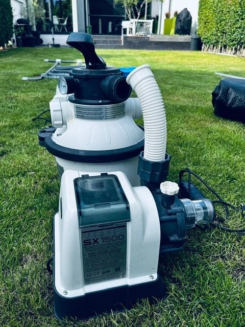 Intex SX1500 zandfilterpomp, Ophalen, Gebruikt, Zwembadpomp