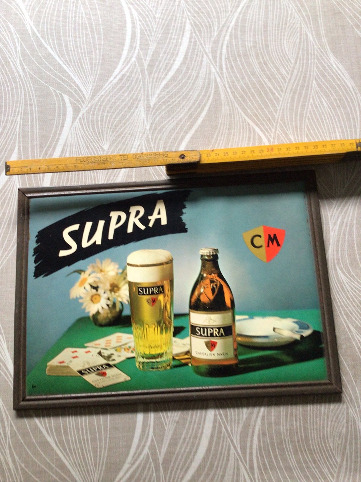 Reclame bord supra pils goede staat, Ophalen, Zo goed als nieuw