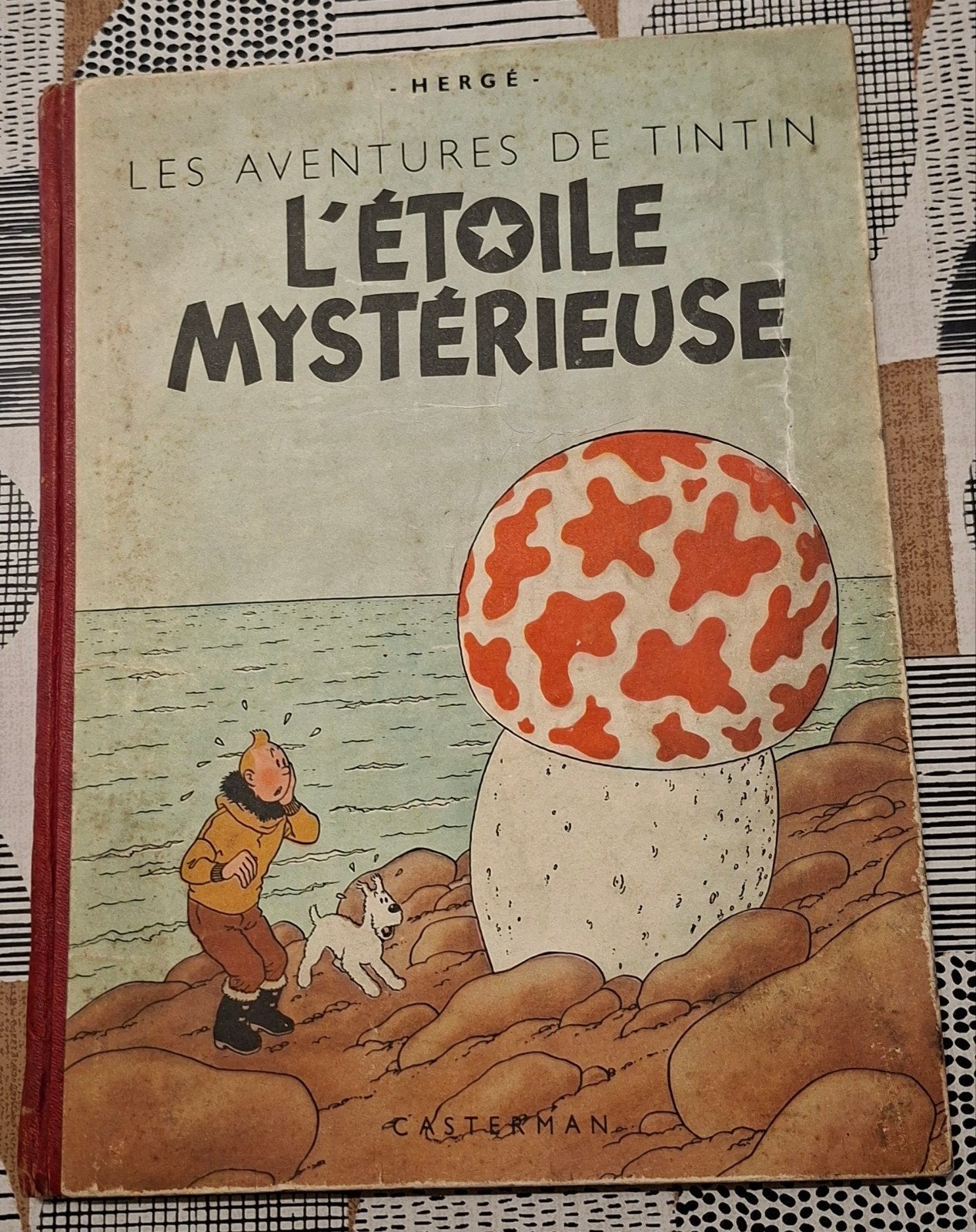 Tintin - L'étoile mystérieuse - A20 (1943), 4ème plat blanc, Livres, Enlèvement ou Envoi, Utilisé, Hergé