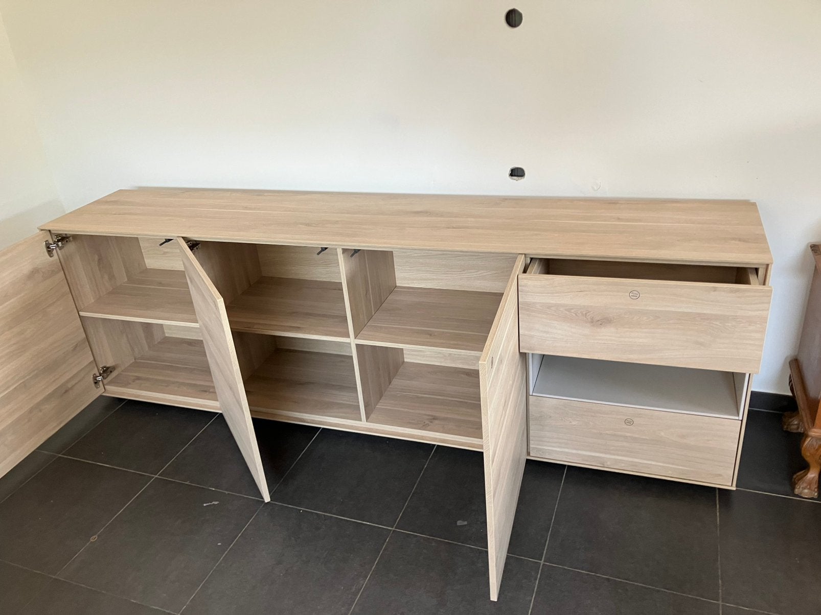 Dressoir en vitrinekast, Huis en Inrichting, Kasten | Dressoirs, Ophalen, Zo goed als nieuw