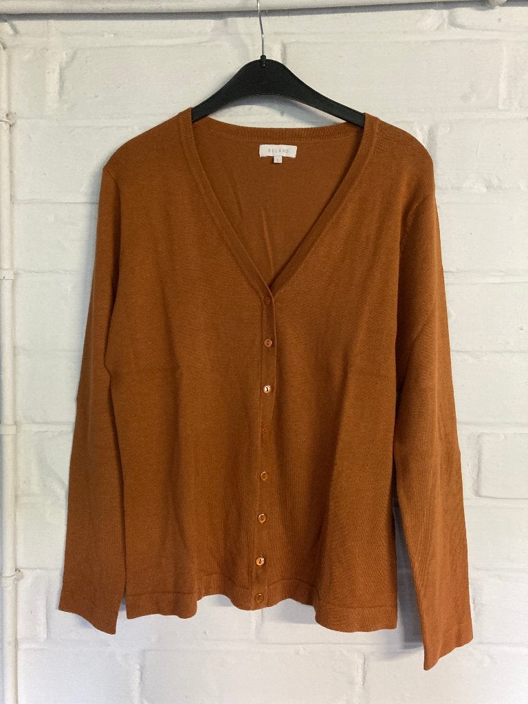Roestkleurige cardigan, Bel & Bo, maat : large prima staat, Meerkleurig, Ophalen of Verzenden, Zo goed als nieuw, Maat 42/44 (L)