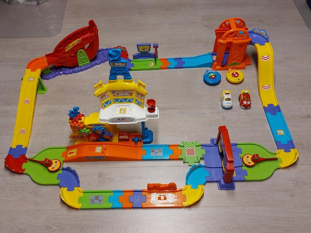 VTech Toet Toet Super Rc Racecircuit, Kinderen en Baby's, Speelgoed | Vtech, Ophalen of Verzenden, Zo goed als nieuw