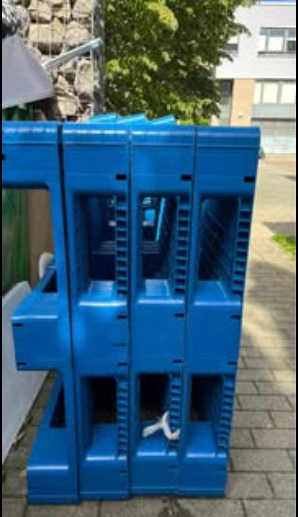 Lot de palettes d'exportation en plastique solides  PP, Enlèvement, Utilisé