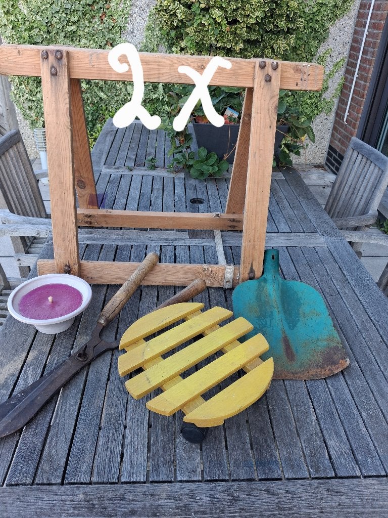 Tuingerief, materiaal, snoeischaar, schop, potjes, krabbers, Ophalen of Verzenden, Zo goed als nieuw