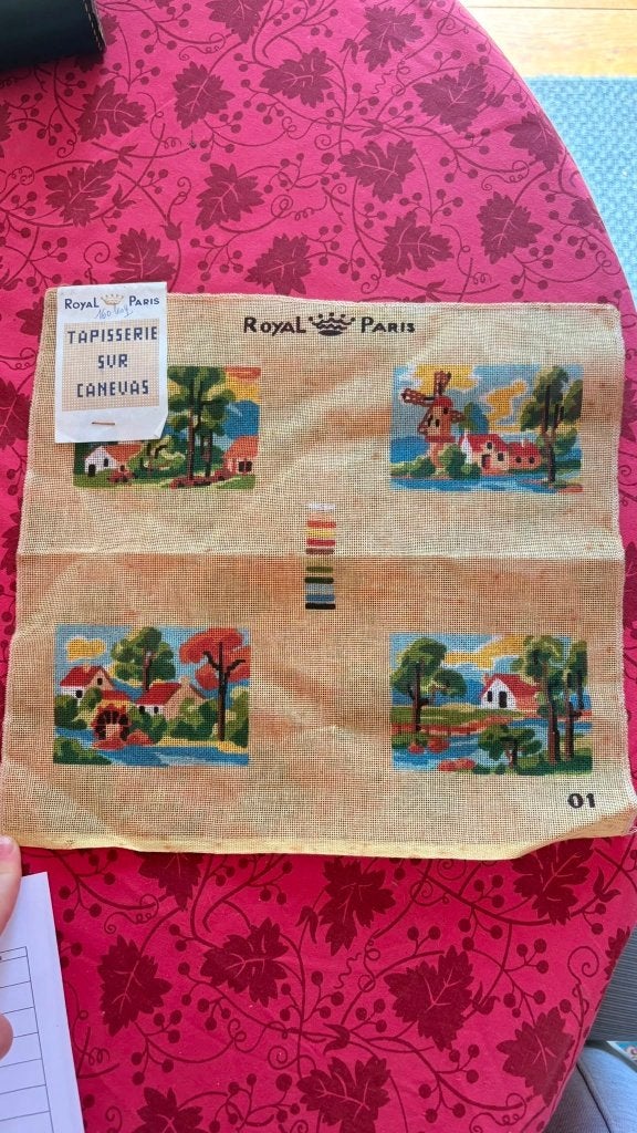 Borduurdoek Royal Paris, Ophalen, Gebruikt