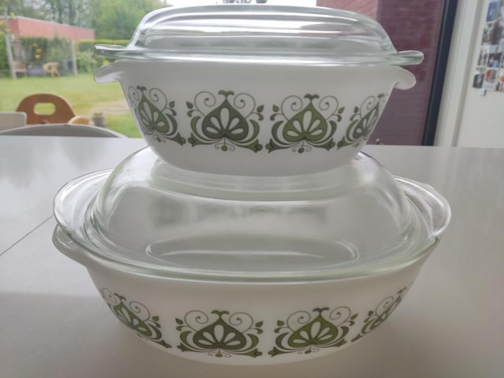 Vintage ovenschalen Schott Mainz Jena glas, Ophalen
