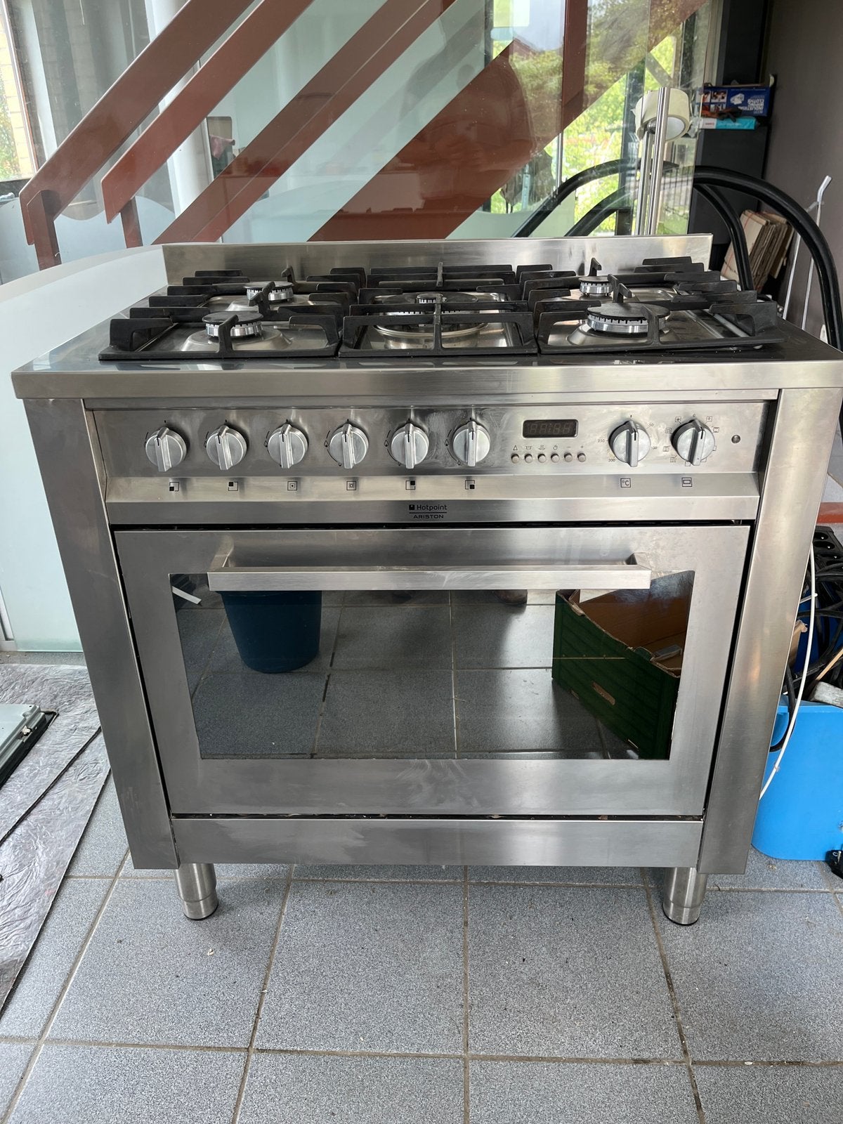 Cuisinière Piano Ariston, Gaz, Enlèvement, Utilisé, 5 zones de cuisson ou plus