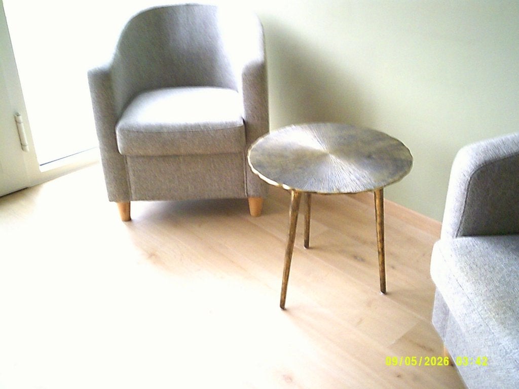 Gezellig Beige gespikkeld zeteltje - Nieuwstaat, Ophalen, Hout, Minder dan 50 cm, 75 tot 100 cm
