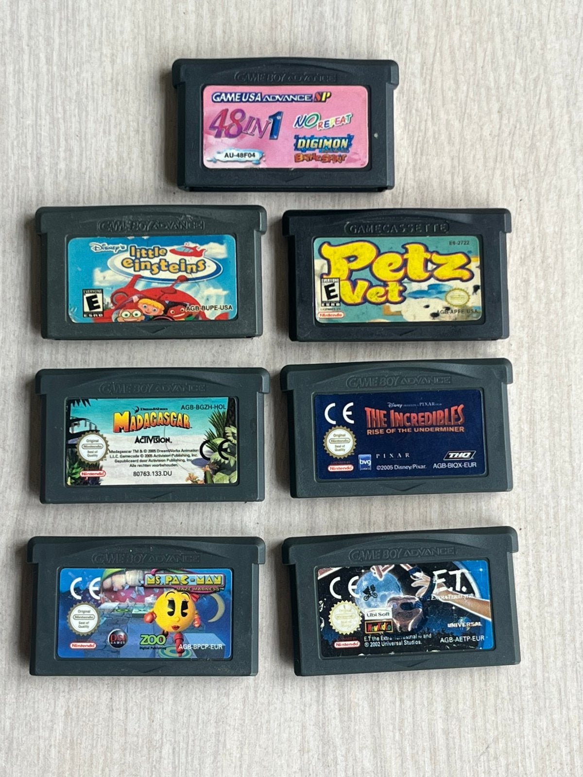 Lot de 7 jeux Game Boy Advance (GBA) rétro, Consoles de jeu & Jeux vidéo, Jeux | Nintendo Game Boy, Comme neuf, Enlèvement ou Envoi