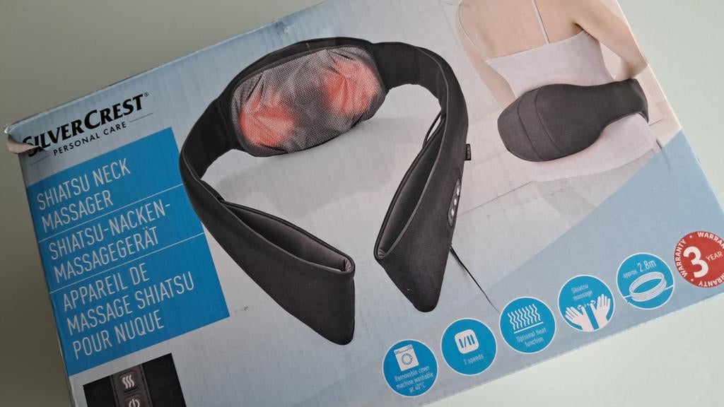 Nieuw Shuatsu nek -en rugmassage toestel met warmtefunctie, Enlèvement ou Envoi