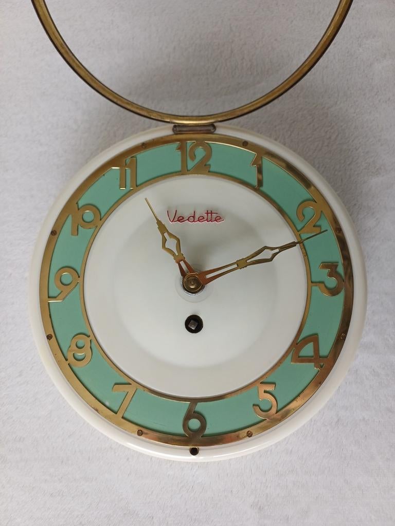 Oude mechanische wandklok „VEDETTE” - Vintage., Ophalen