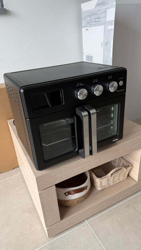 Turbotronic 32liter xxl airfryer en oven 12 standen, Elektronische apparatuur, Ophalen, Zo goed als nieuw, Warmhoudplaat, Vrijstaand