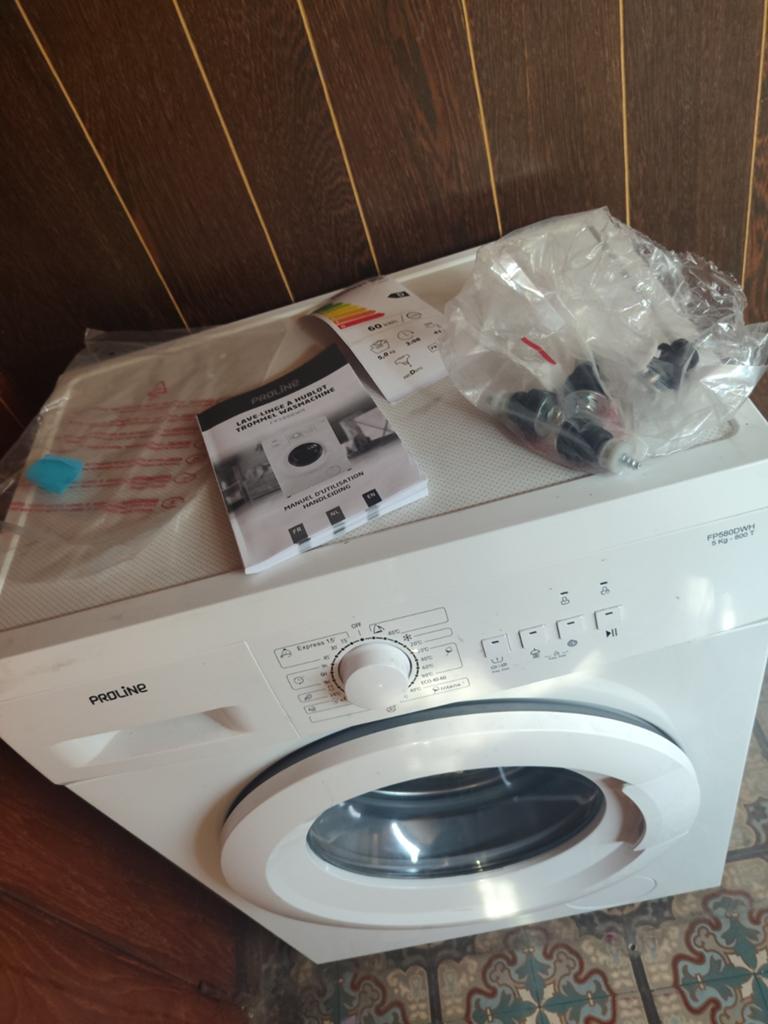 Nieuwe wasmachine weg wegens verhuis, Ophalen