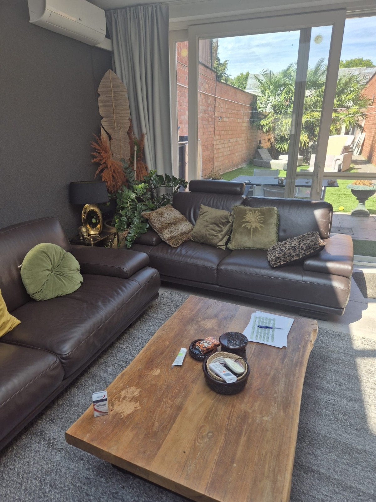 3 zit, 2 zit en poef. Merk Natuzzi, Huis en Inrichting, Ophalen