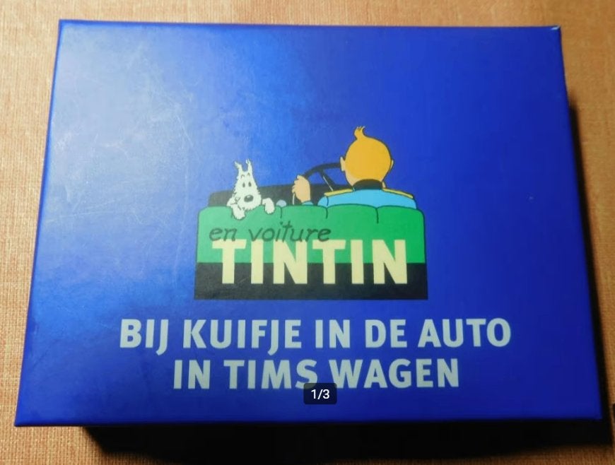 Coffret de 2 jeux de cartes Tintin, Enlèvement ou Envoi, Tintin, Neuf