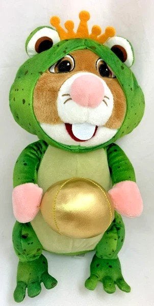 Albert Heijn AH Efteling Hamster Kikkerkoning Knuffel pluche, Kikker, Groen, Zo goed als nieuw, Albert Heijn