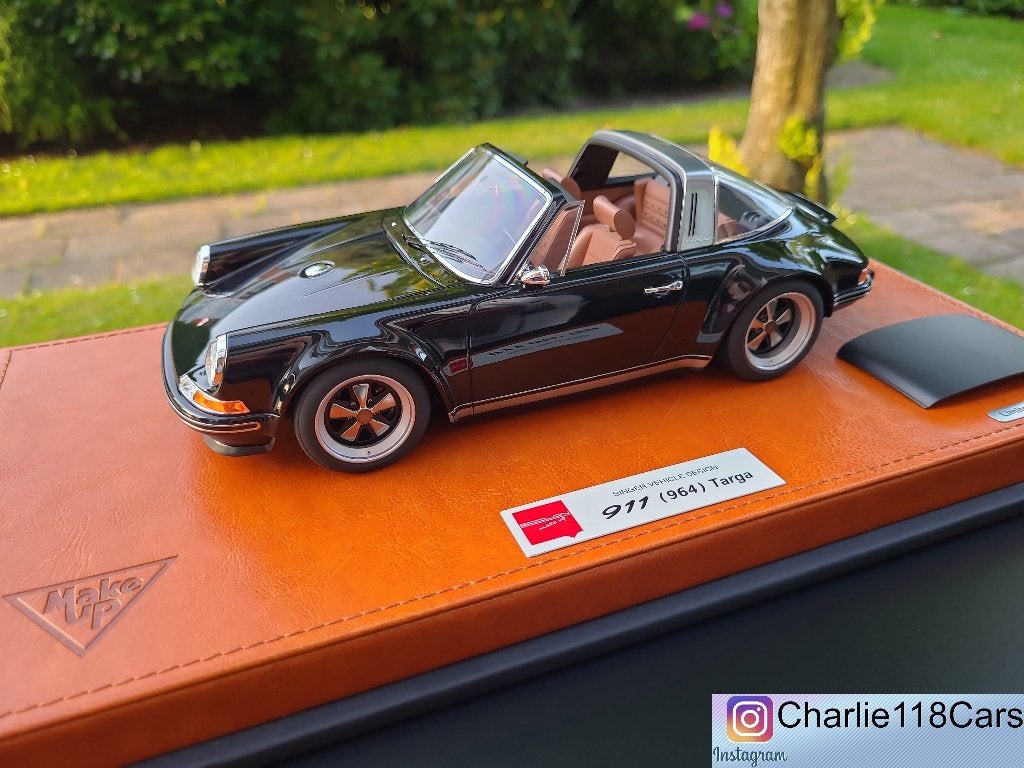 Make Up 1/18 Porsche Singer 911 (964) Targa – Black, Hobby en Vrije tijd, Ophalen of Verzenden, Nieuw