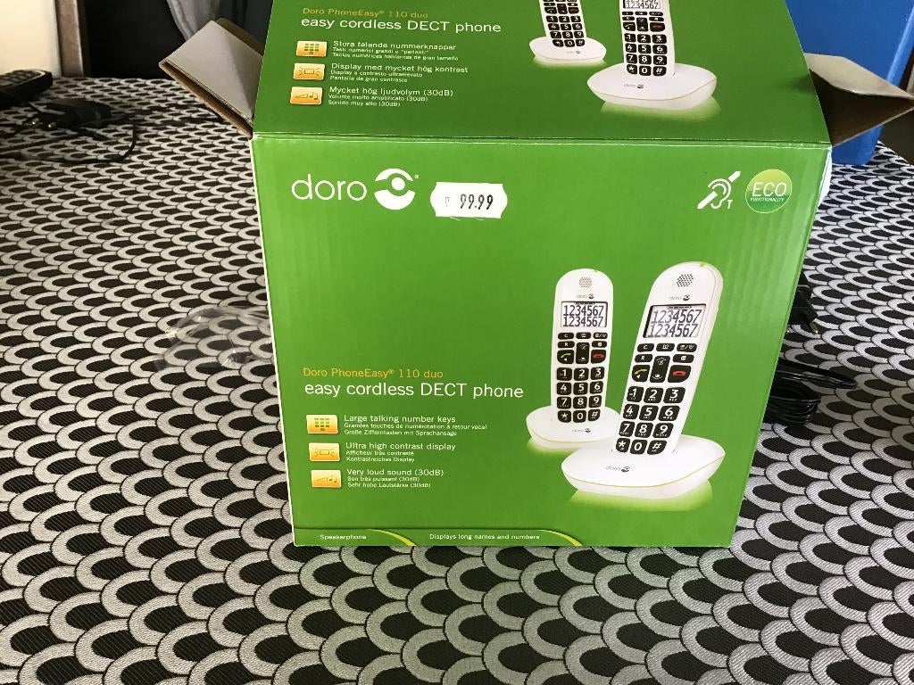 Draagbare telefoon, Télécoms, Téléphones fixes | Combinés & sans fil, Enlèvement ou Envoi, Neuf, 2 combinés