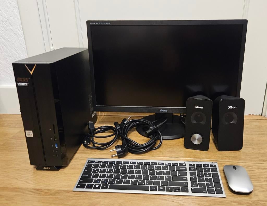 PC, Acer Aspire XC-895, PC complete set, Computers en Software, Ophalen, Met monitor, 8 GB, 512 GB