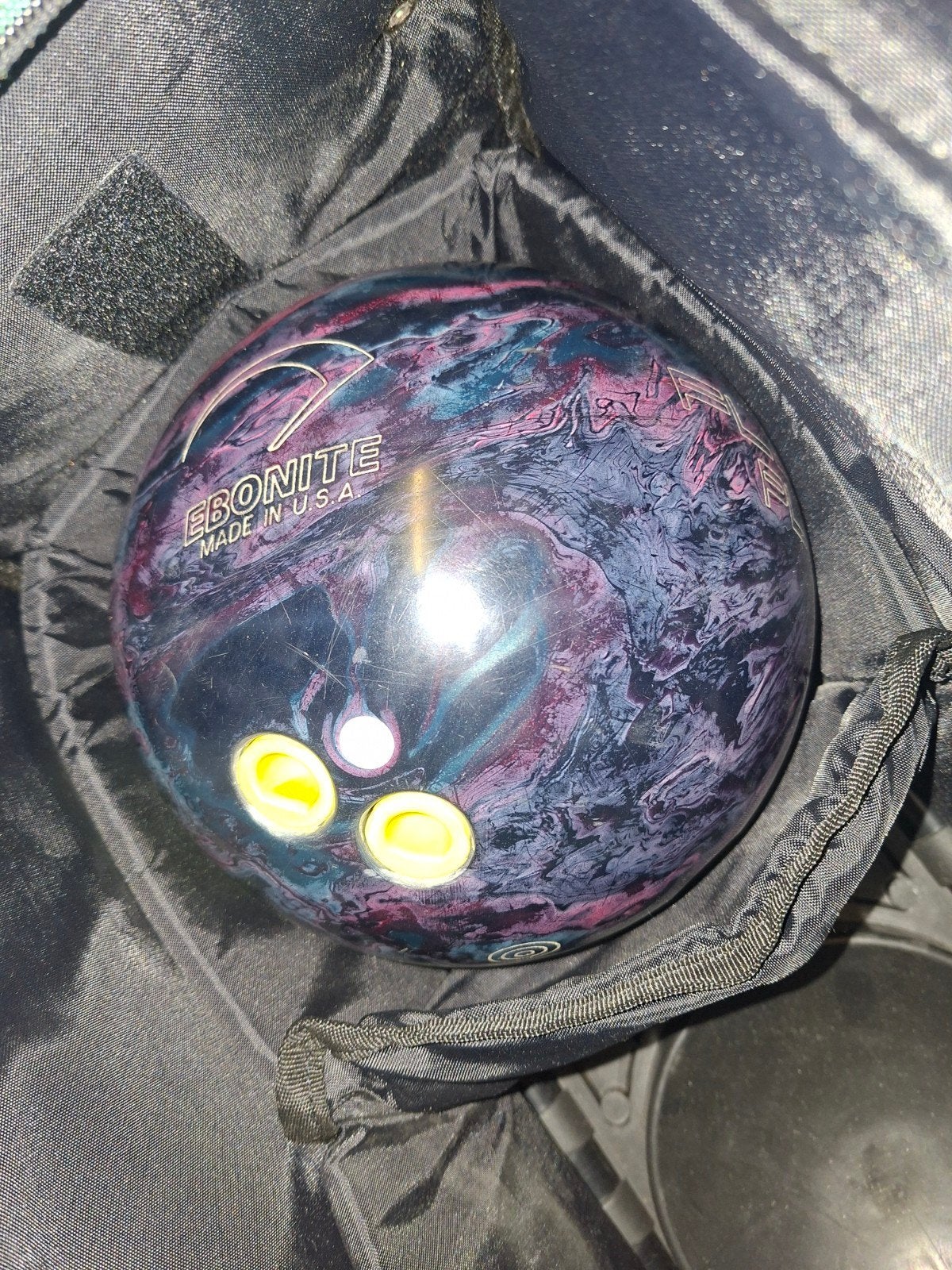 bowlingbal met tas, Ophalen, Tas