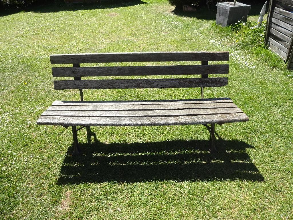 BANC EN BOIS VINTAGE, Enlèvement, Utilisé, Bois