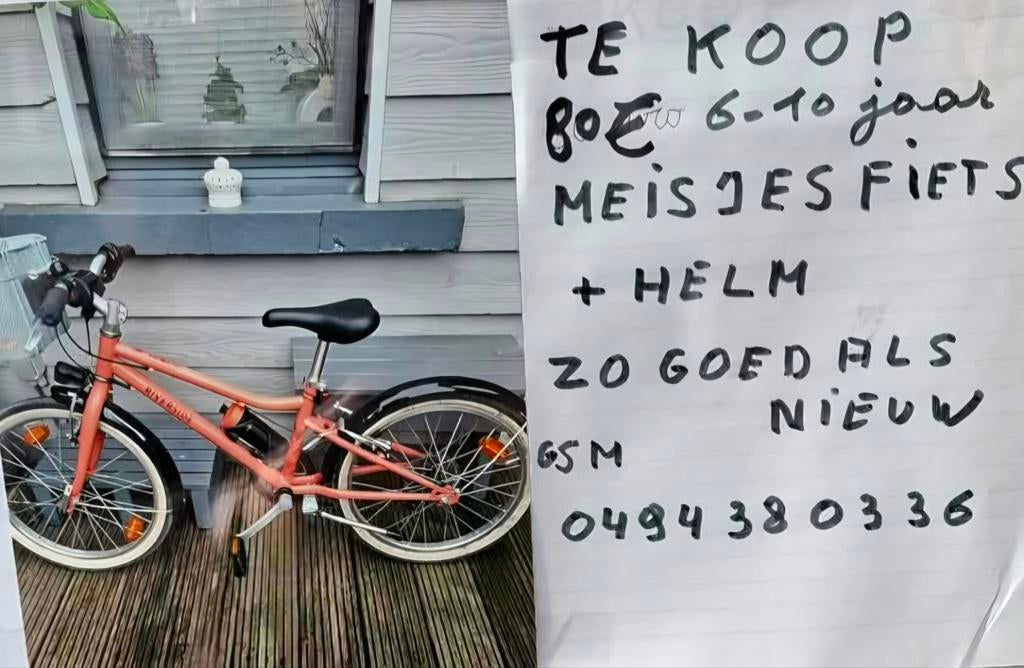 Meisjes fiets, Ophalen