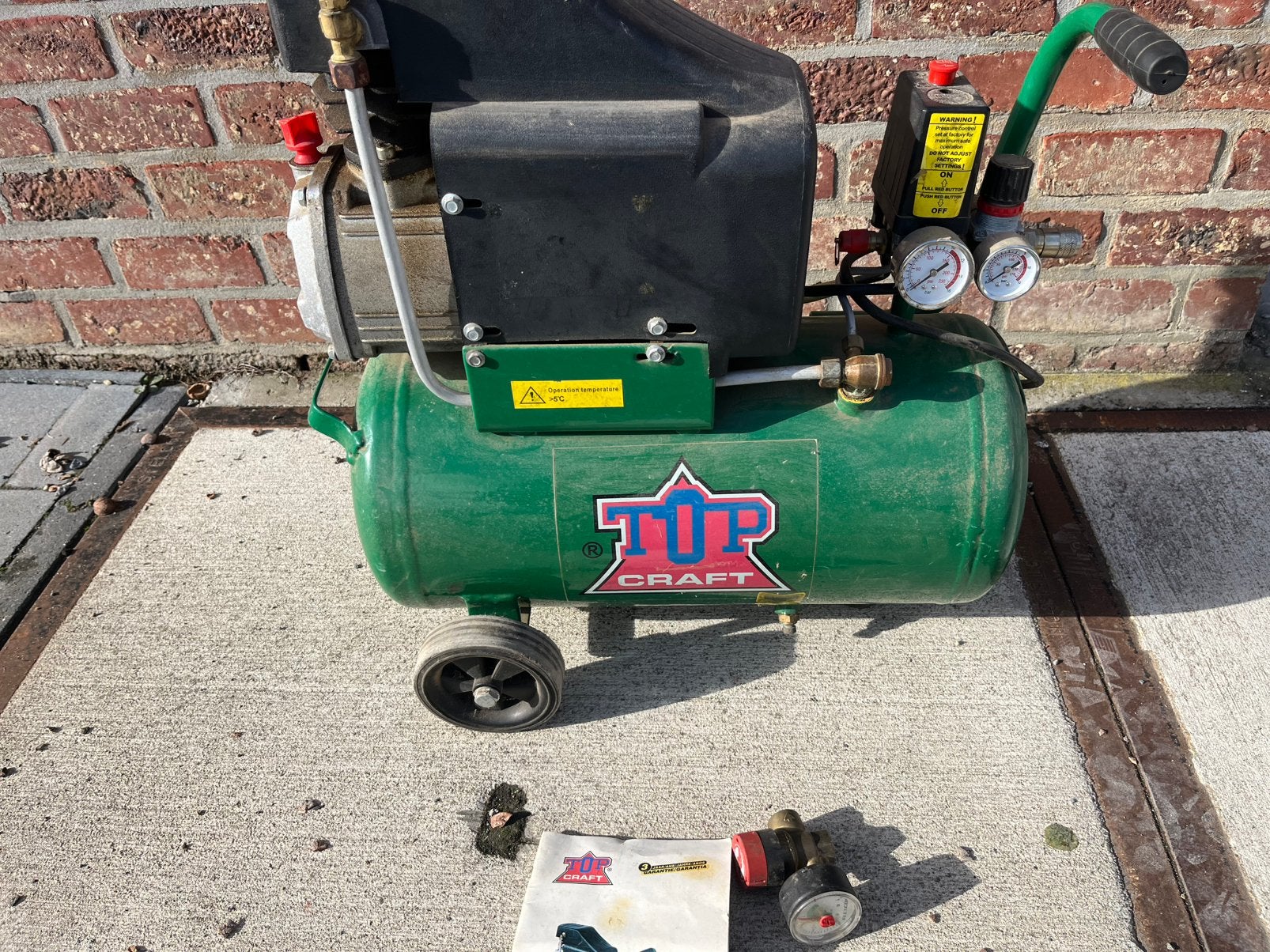 Topcraft compressor, Bricolage & Construction, Enlèvement, Comme neuf