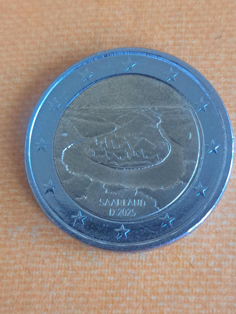 2025 J Allemagne 2 euros Sarre Hambourg, Envoi, Allemagne, 2 euros, Monnaie en vrac