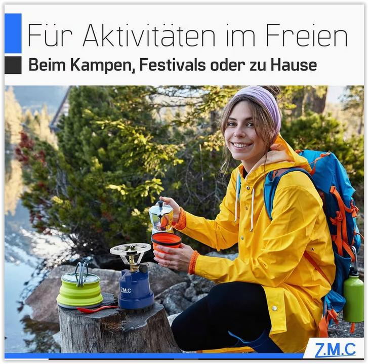 ZMC Mini Réchaud de Camping 1100W, Réchaud à Gaz P, Ophalen of Verzenden, Nieuw