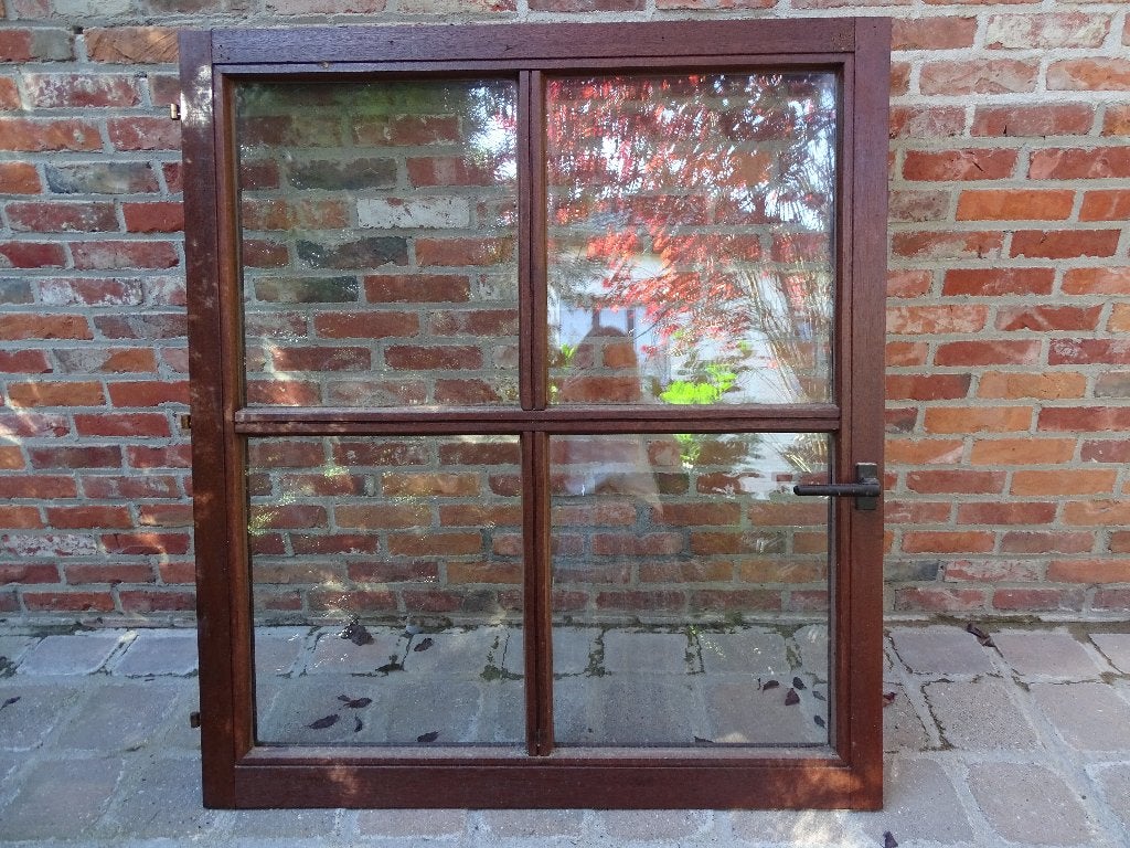 meranti raam, Ophalen, Gebruikt, 80 tot 120 cm, 120 tot 160 cm