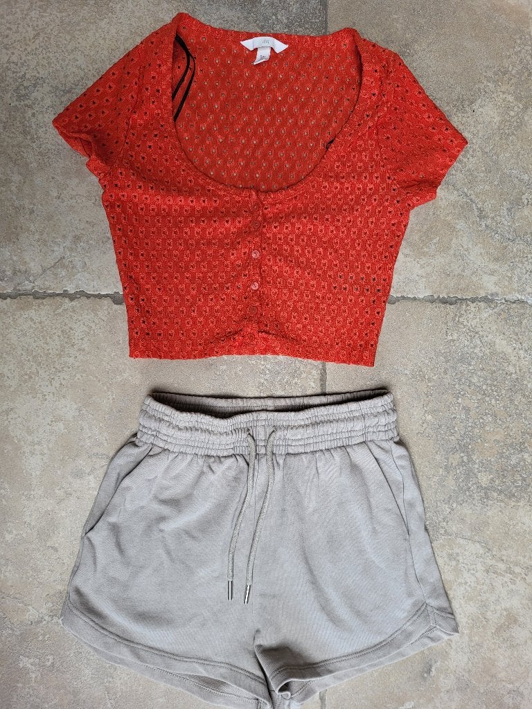 Als nieuw bloesje mt Smal, Vêtements | Femmes, Blouses & Tuniques, Enlèvement ou Envoi, Comme neuf, Orange, JBC