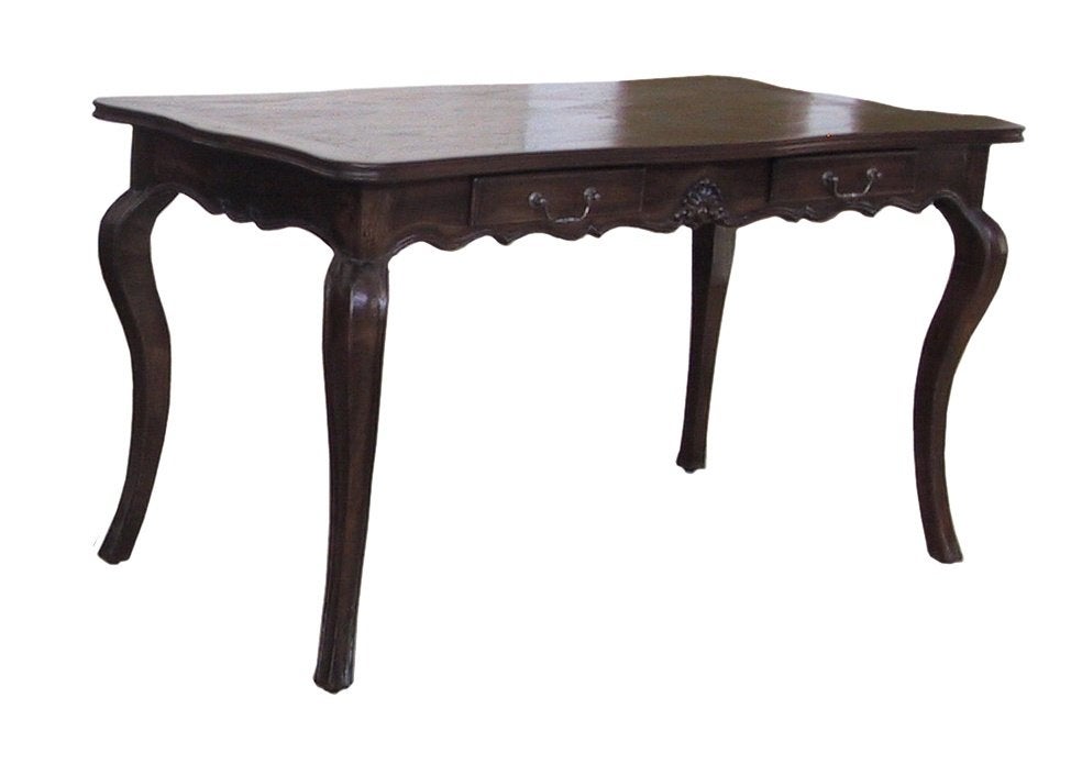 NIEUWE TEAKHOUTEN SCHRIJFTAFEL - BURO - BUREAU Flamant, Ophalen, Zo goed als nieuw, Bruin, Hout