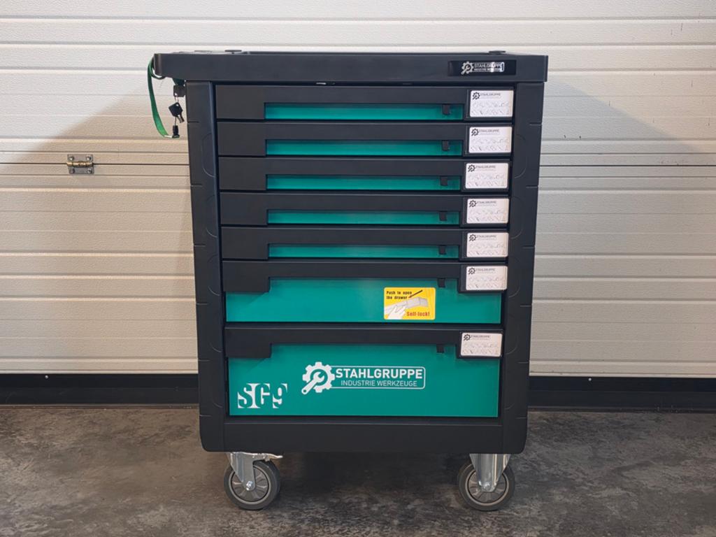 212 delige gereedschapswagen - Stahlgruppe - NIEUW, Doe-het-zelf en Bouw, Gereedschapskisten, Ophalen, Gevuld, Nieuw
