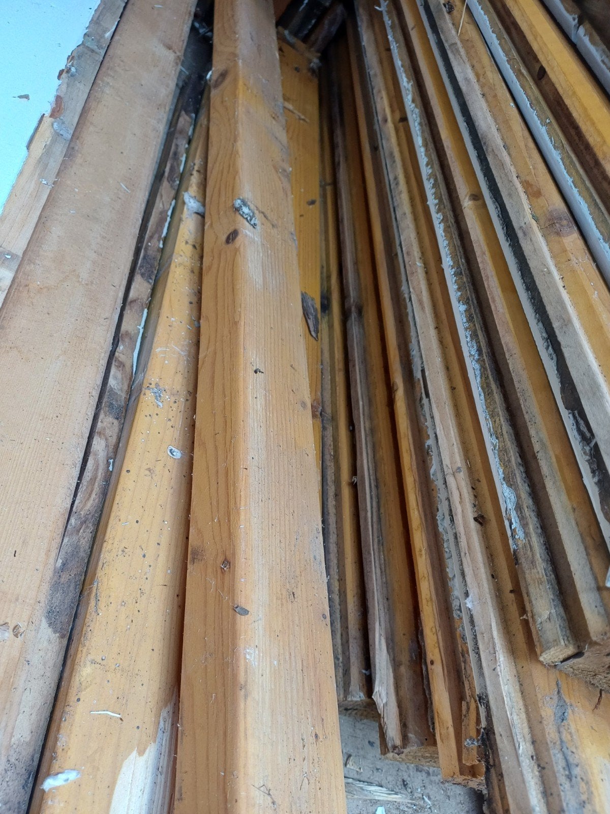 diverse houten balken 55x35 en 90x35 voor dhz/houtwerkjes, Ophalen, Zo goed als nieuw, 180 tot 250 cm, Balken