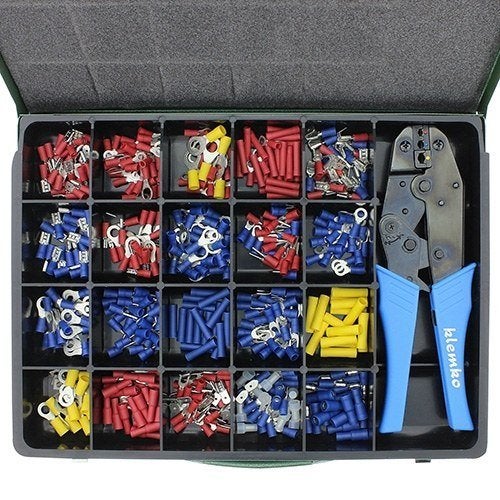 Assortiment kabelschoenen +tang, Auto diversen, Verzenden