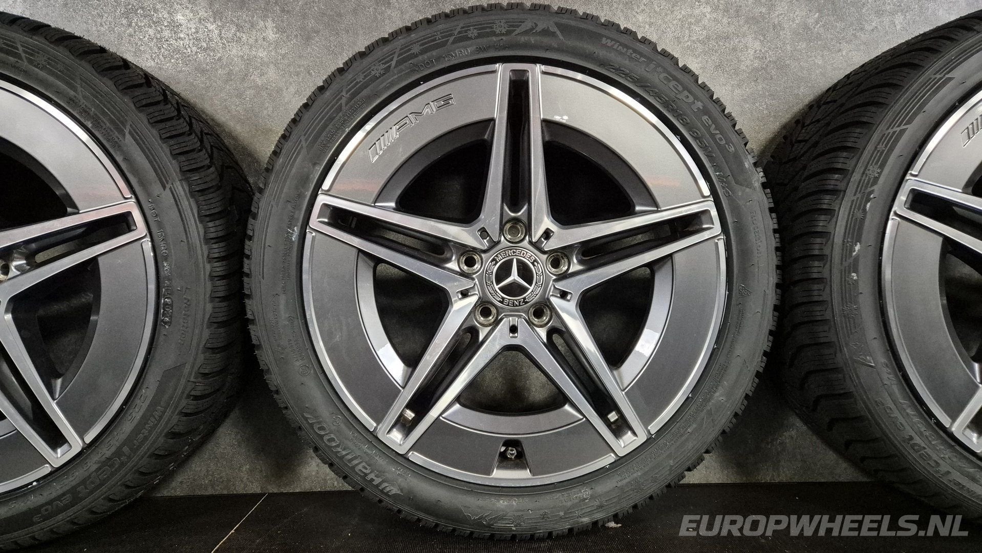 18 inch Mercedes velgen C W206 S206 winterbanden 300E 400E, Auto-onderdelen, Banden en Velgen, 18 inch, Gebruikt, -, -