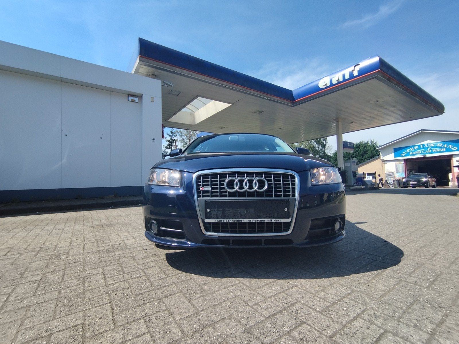 Audi A3 1.6 Benzine versnellingsbak met 6 versnellingen, Auto's, Euro 5, Stof, Zwart, Blauw