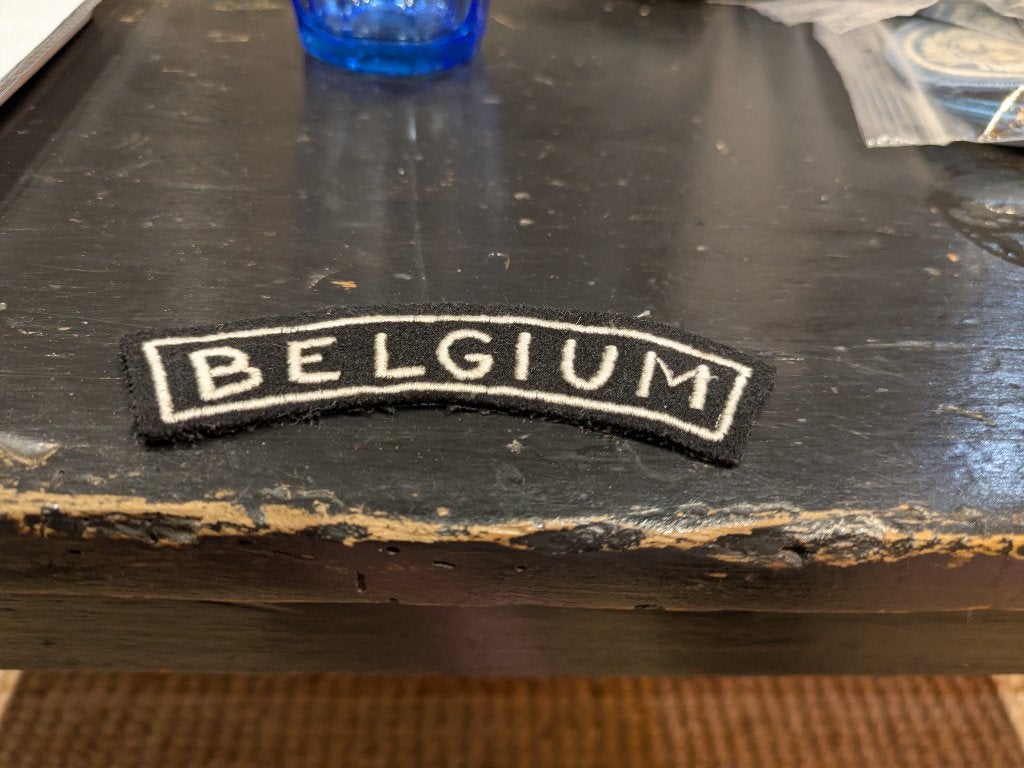 Belgium service dress, Enlèvement ou Envoi, Armée de terre, Emblème ou Badge
