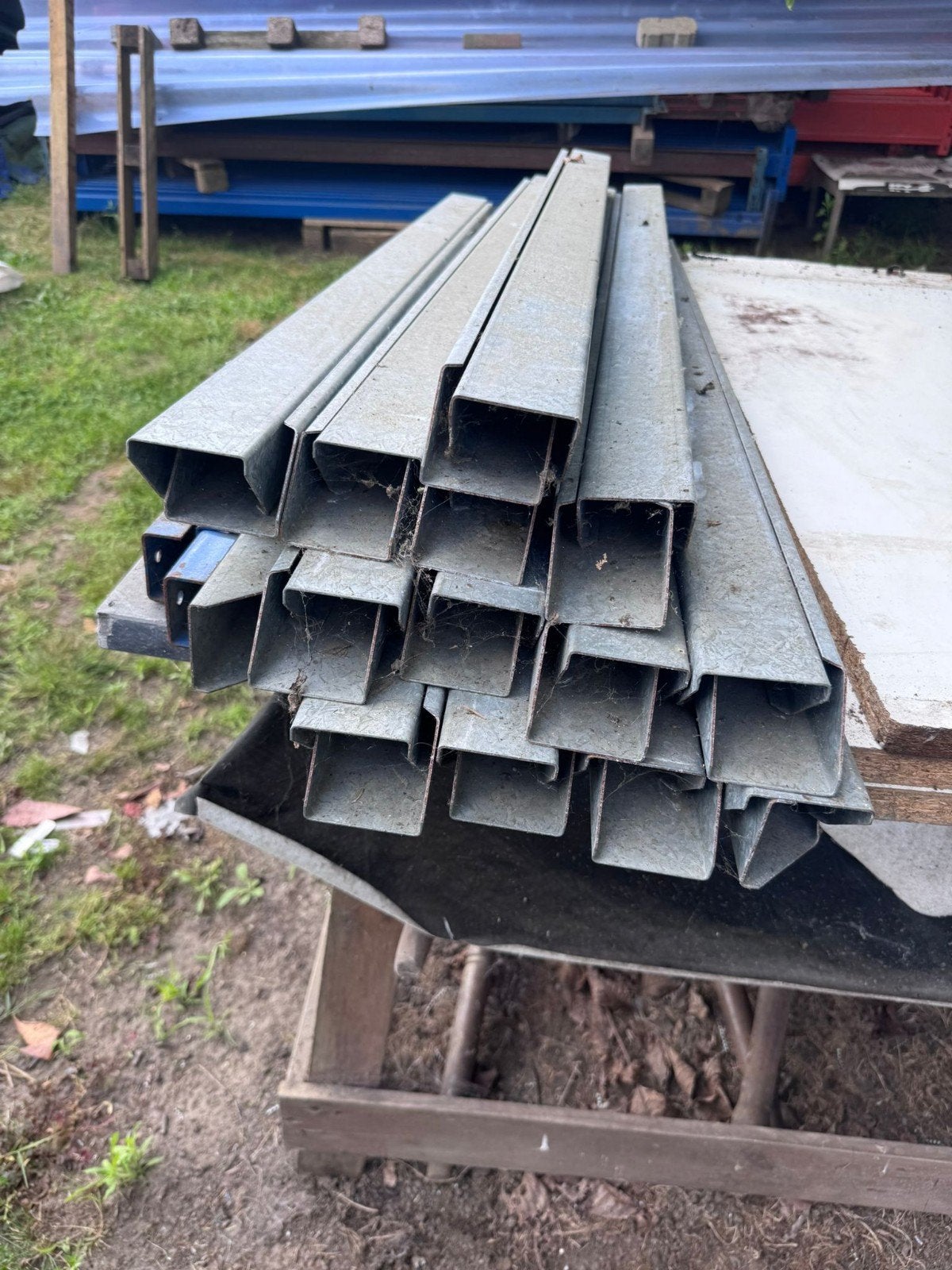 Palletstelling puderel ondersteun., Tuin en Terras, Ophalen