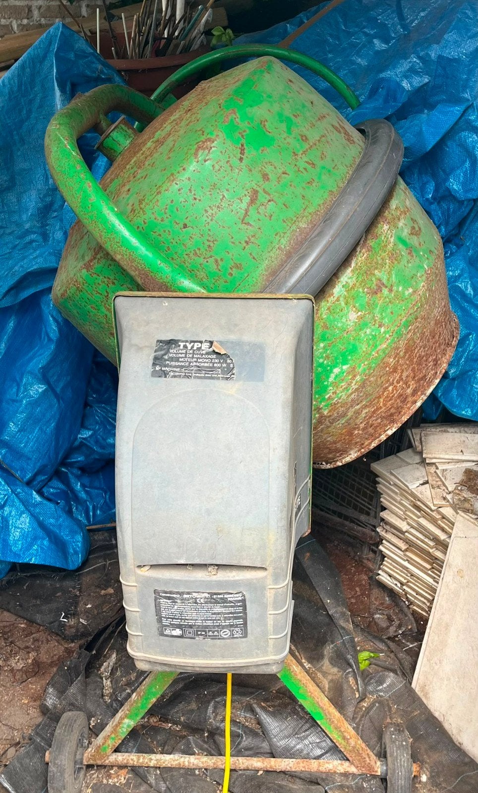 Betonmolen/mixer., Ophalen, Gebruikt