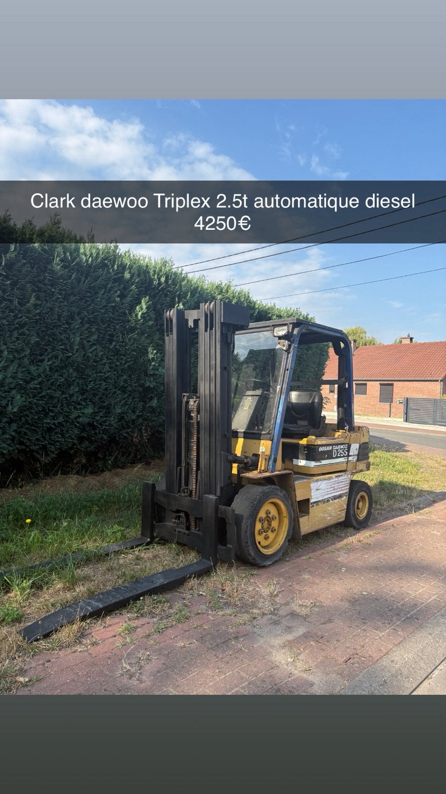 Chariot elevateur daewoo 2.5t diesel, Articles professionnels, Machines & Construction | Chariots élévateurs & Transport interne