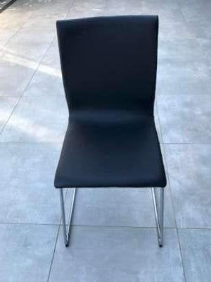 3 zwarte keukenstoelen, Ophalen, Kunststof, Drie, Zwart