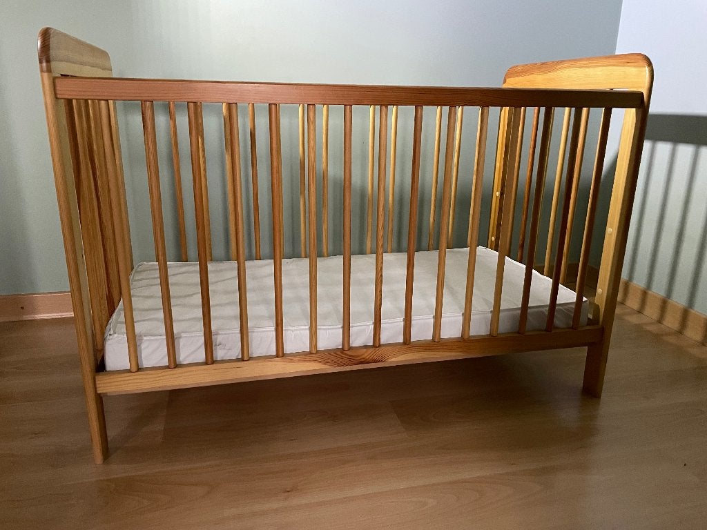 berçeau, 70 à 85 cm, Comme neuf, Sommier à lattes, Enlèvement