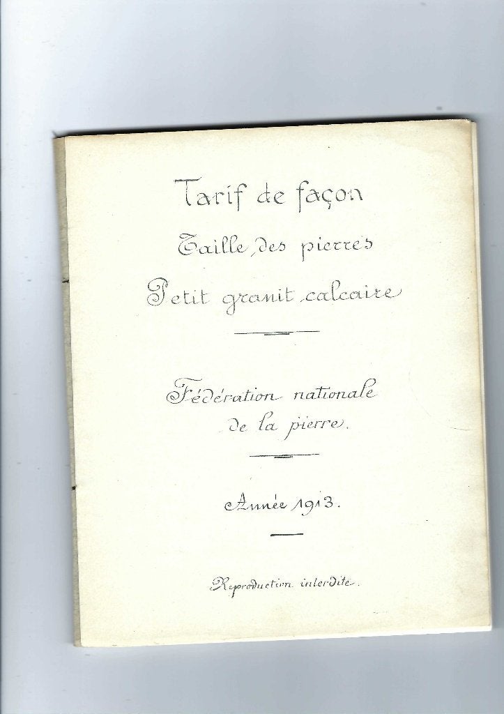 Taille des pierres  (petit granit), Collections, Collections Autre, Envoi, Utilisé